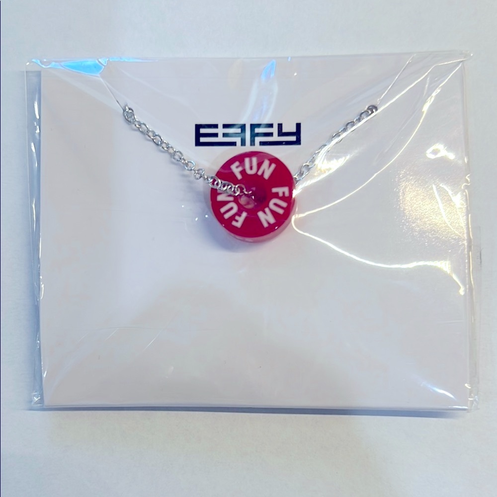 NWOT EFFY Red FUN Pendant Necklace